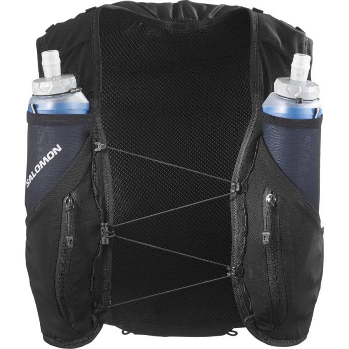 Salomon ADV Skin 12 Set Unisex Trail Running Vest With Flasks - Black