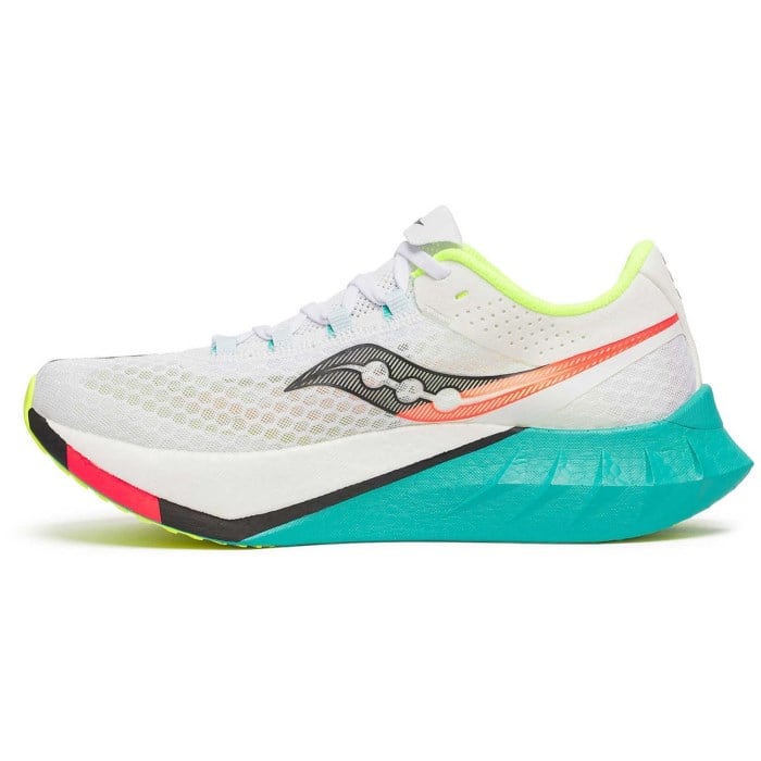 Saucony Endorphin Pro 4 - Mens Road Racing Shoes - White/Mutant