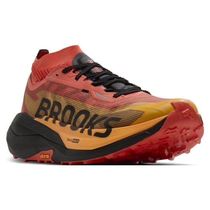 Brooks Cascadia Elite - Unisex Trail Racing Shoes - Tigerlily/Black/Orange - image 2