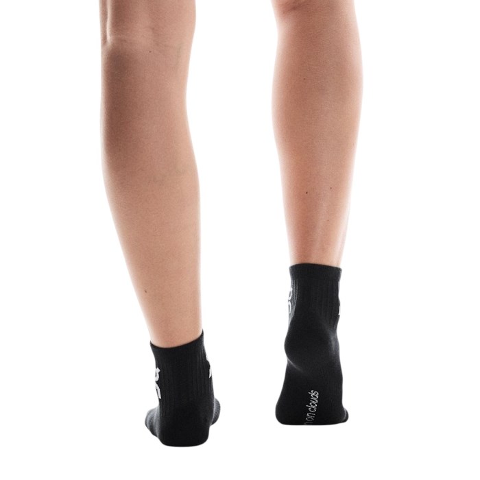 On Everyday Logo Sock Mid - 3 Pack - Black