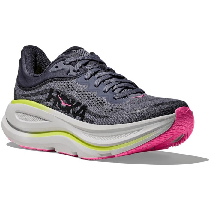 Hoka Bondi 9 - Womens Running Shoes - Charcoal Grey/Grey Skies