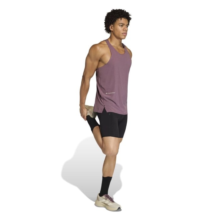 adidas ADI365 H.Koumori Mens Running Singlet - Shadow Fig