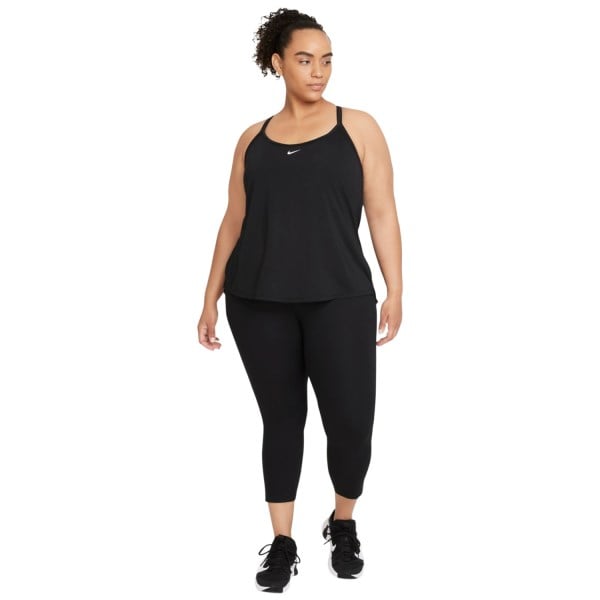 Nike Dri-Fit One Elastika Womens Training Tank Top - Black/White