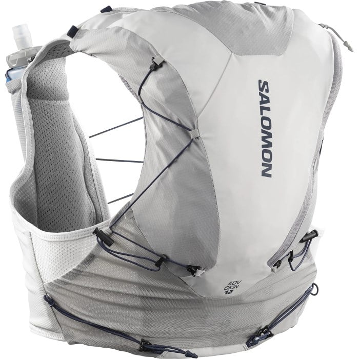 Salomon ADV Skin 12 Set Unisex Trail Running Vest With Flasks - Alloy/Gray Violet/Spellbound
