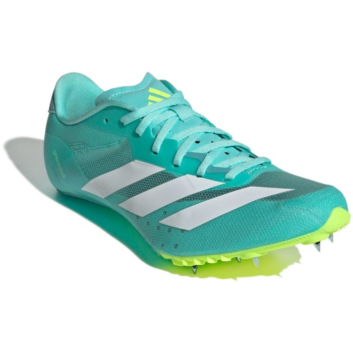 adidas SprintStar - Unisex Sprint Spikes - Flash Aqua/Cloud White/Lucid Lemon
