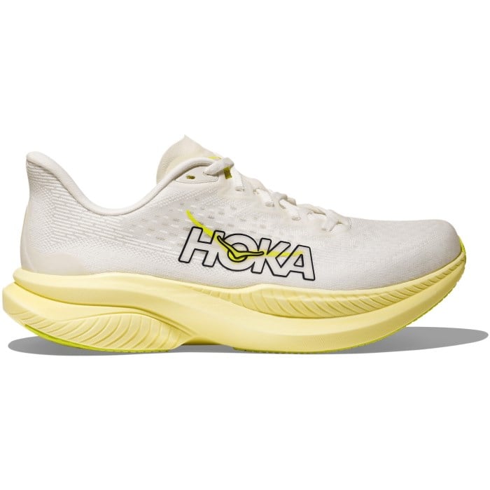 Hoka Mach 6 - Womens Running Shoes - White/Neon Hoka Citrus