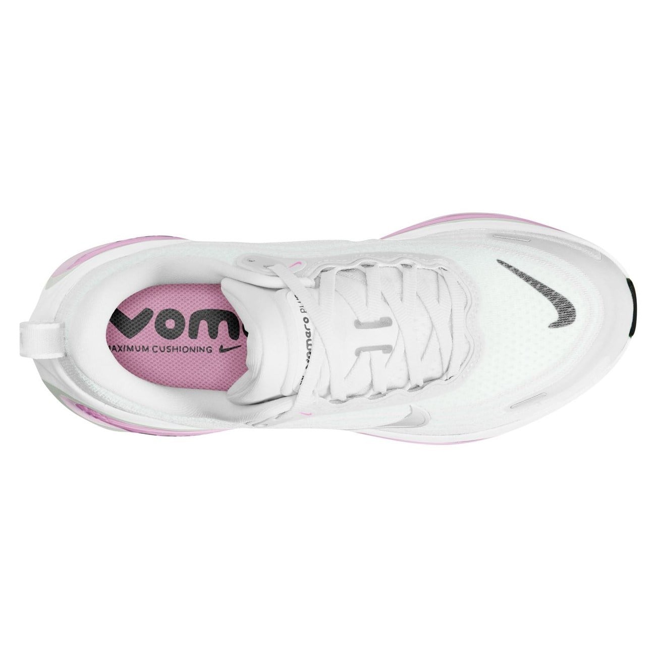 Nike Vomero Plus - Womens Running Shoes - White/Metallic Silver Bleached/Lilac - image 6