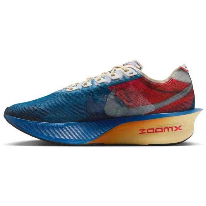 Nike ZoomX Vaporfly 4 Pre Montreal - Mens Racing Shoes - Clear Mountain Blue/Fire Red