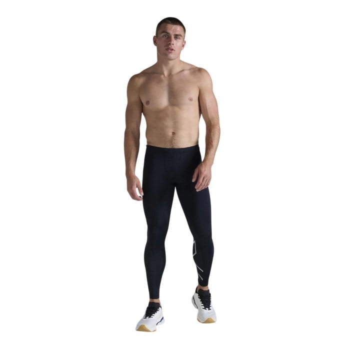 2XU Mens Compression Tights - Black/Silver - image 5