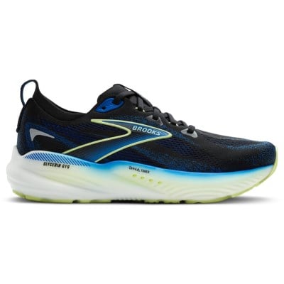 Brooks Glycerin GTS 22 - Mens Running Shoes - Black/Cobalt/Neo Yellow