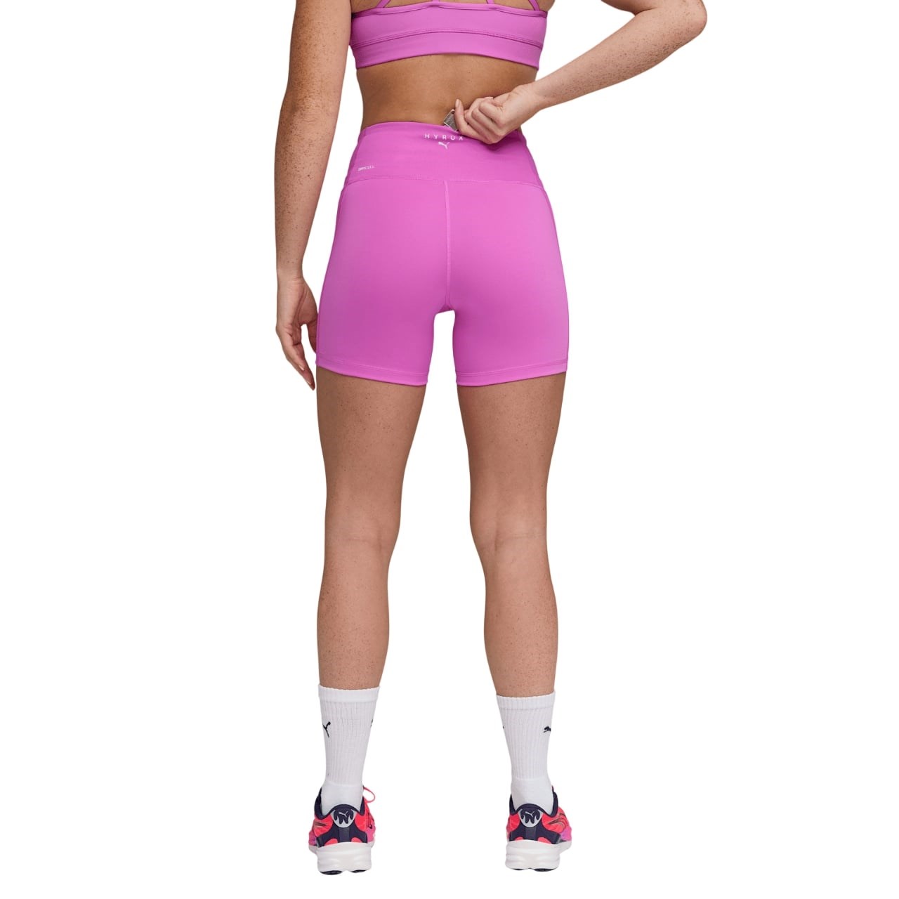 Puma X Hyrox Train All Day Womens Essential Short Tights - Electric Orchid