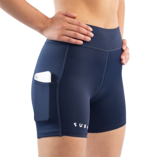 Sub4 Half Womens Running Brief Shorts - Navy
