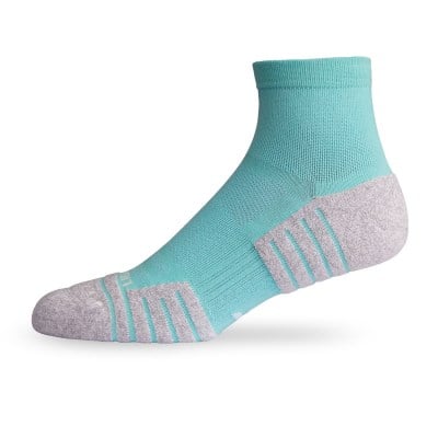 Lightfeet Performance Unisex Quarter Length Socks - Mint