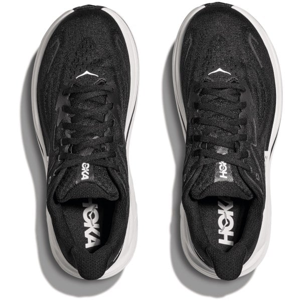 Hoka Clifton 10 - Mens Running Shoes - Black/White