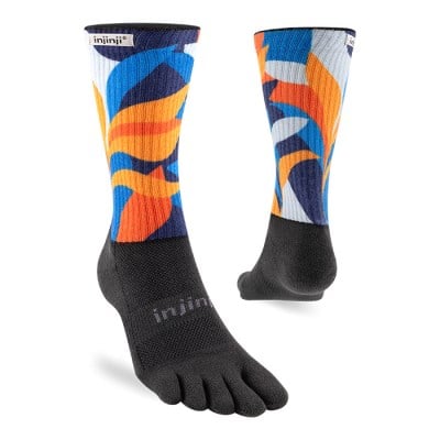 Injinji Spectrum Trail Midweight Unisex Crew Running Socks