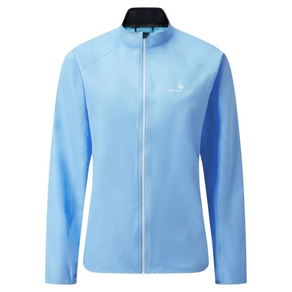 Ronhill Core Womens Running Jacket - Cornflower Blue/Bright white