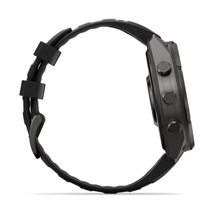 Garmin Fenix 9 47mm GPS Premium Multisport Smartwatch - Carbon Grey/Black Silicone Band - image 2