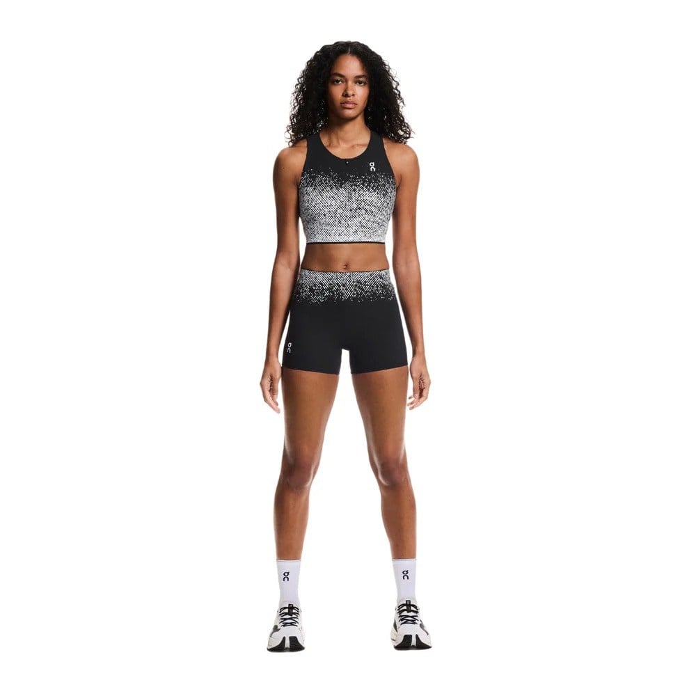 On Womens Zero Short Tights - Black/White - image 4