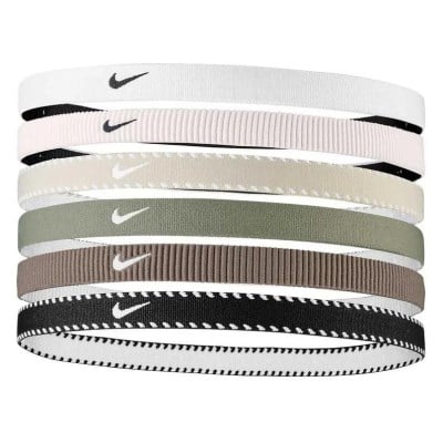 Nike Flex Classic Headband - 6 Pack - White/Light Army/Black