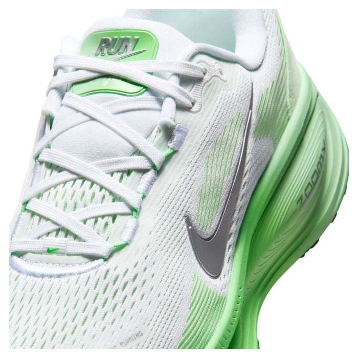 Nike Vomero 18 - Womens Running Shoes - White/Silver Metallic/Illusion Green - image 7