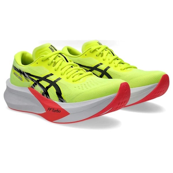 Asics Magic Speed 4 - Womens Road Racing Shoes - Safety Yellow/Black