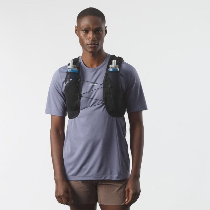 Salomon Advance Skin 5 Set Running Vest With Flasks - Black