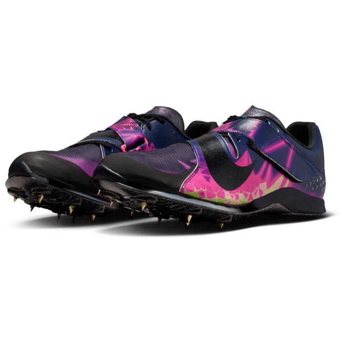 Nike Long Jump Elite GLAM - Unisex Jumping Spikes - Pink Blast/Black/Blue Void