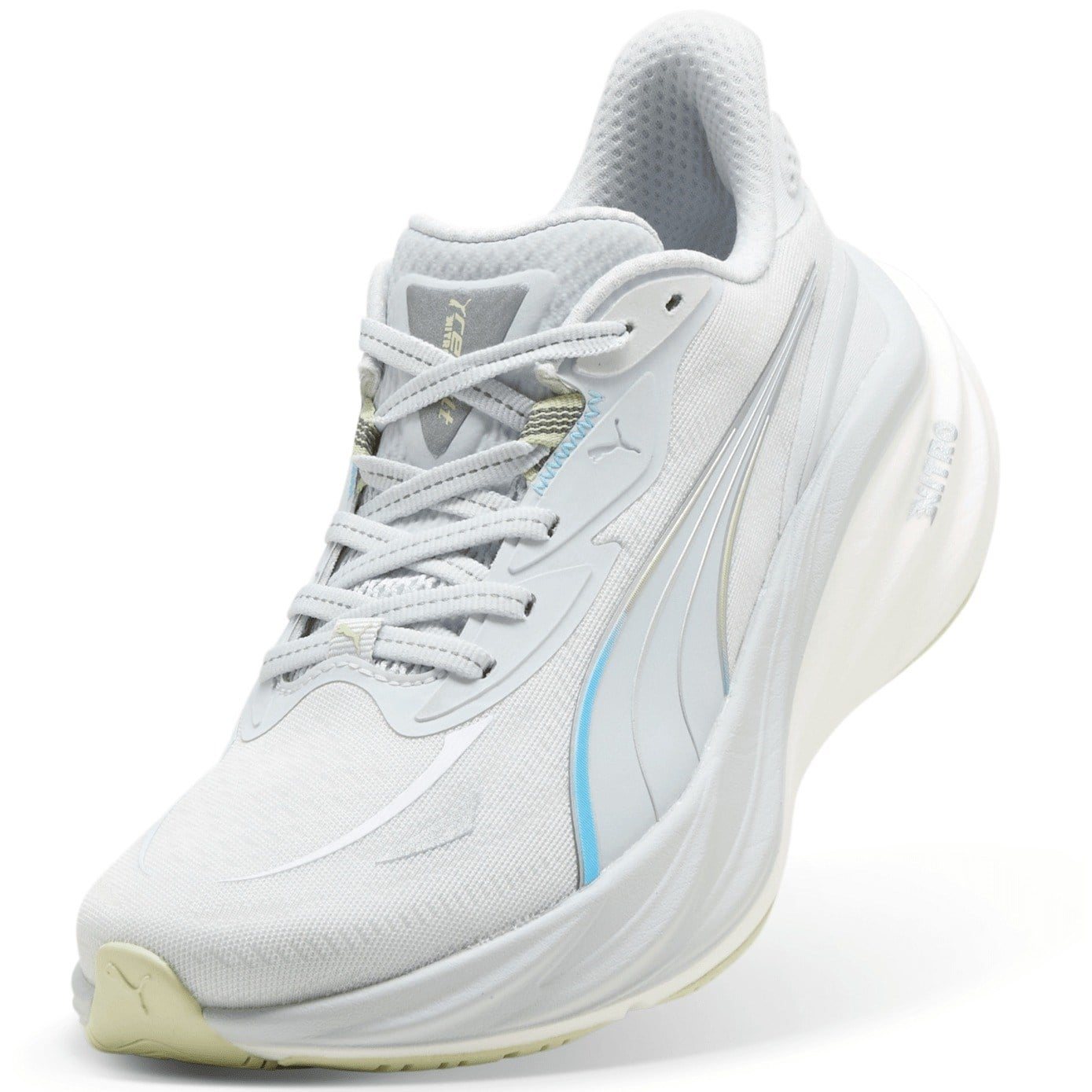 Puma Result Nitro - Womens Running Shoes - Silver Mist/Apple Spritz