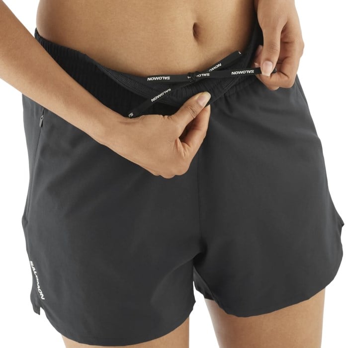 Salomon Shakeout Core 4 Inch Womens Shorts - Deep Black