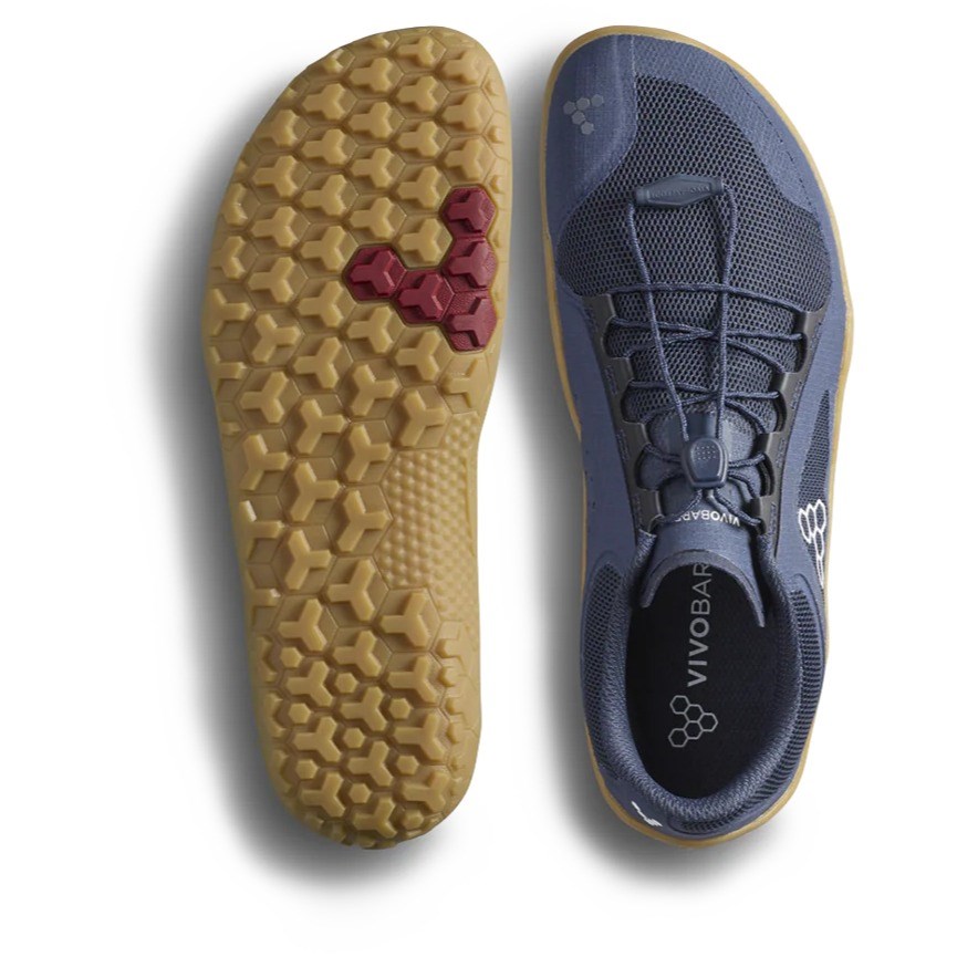 Vivobarefoot Primus Trail 3.5 FG - Womens Trail Running Shoes - Insignia Blue/Gum