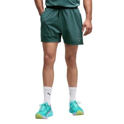 Puma x Hyrox PWRMode Mens 5 Inch Running Shorts - Herb Garden