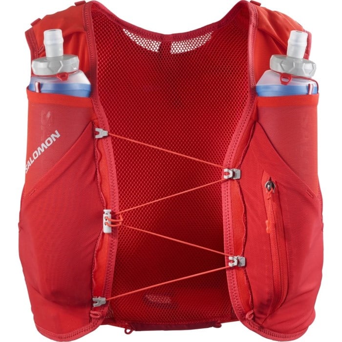 Salomon Advance Skin 5 Set Running Vest With Flasks - Flame Scarlet/Haute Red