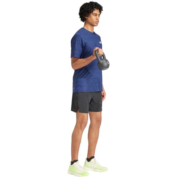Adidas Train Essentials Mens Stretch Training T-Shirt - Navy/Black
