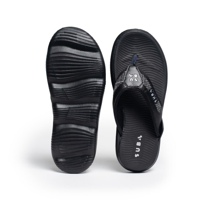 SUB4 Evo Recovery Thongs - Black/Black