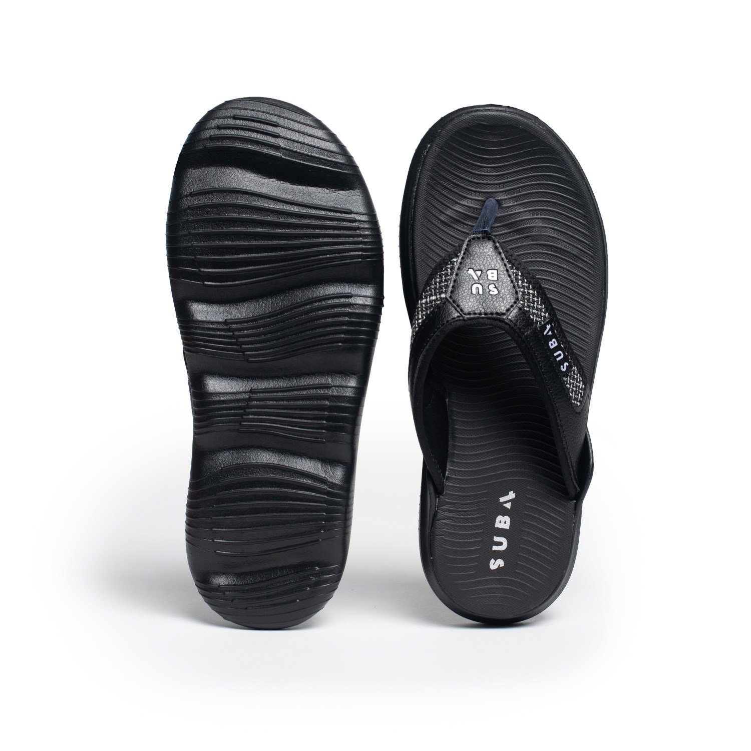 SUB4 Evo Recovery Thongs - Black/Black