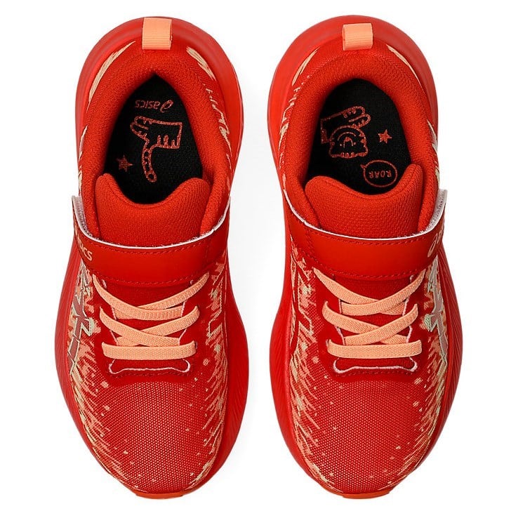 Asics Gel Noosa Tri 16 PS - Kids Running Shoes - Cherry Tomato/Energy Orange - image 4