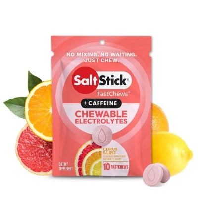 SaltStick FastChews - 10 Count Packet - Citrus Burst + Caffeine