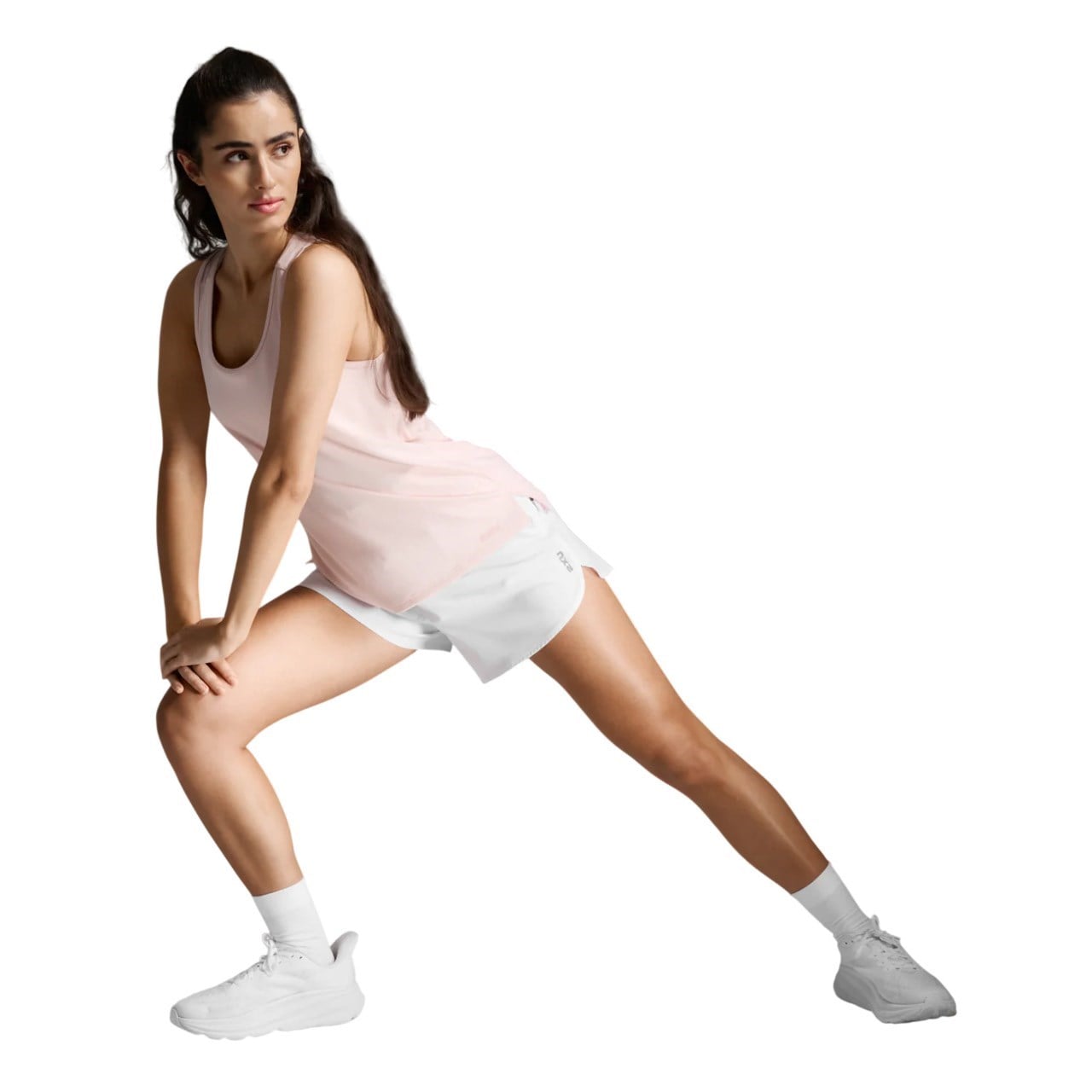 2XU Womens Aero Mesh Singlet - Pink Frost/Pink Frost Reflective