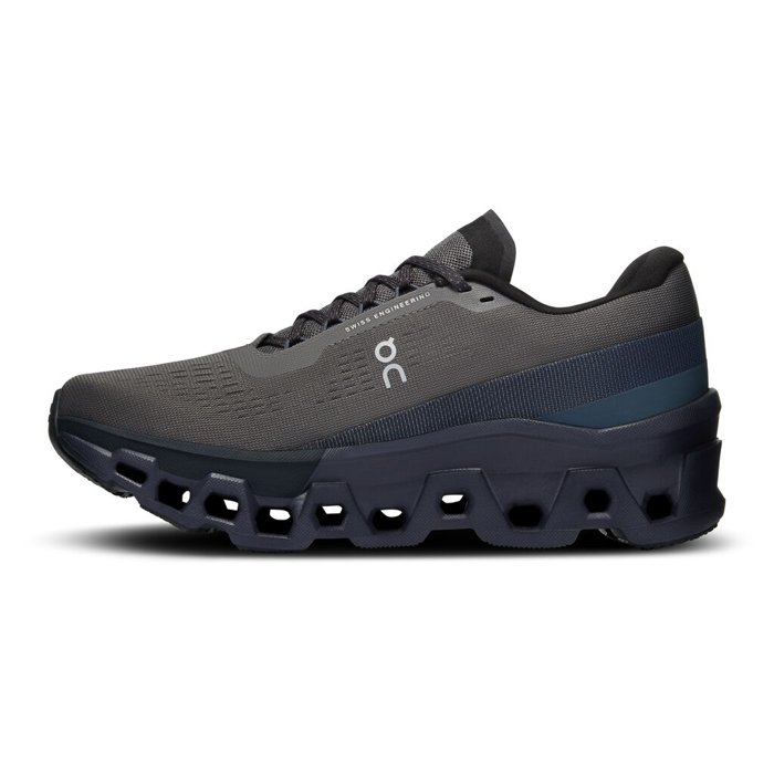 On Cloudmonster 2 - Womens Running Shoes - Asphalt/Iron