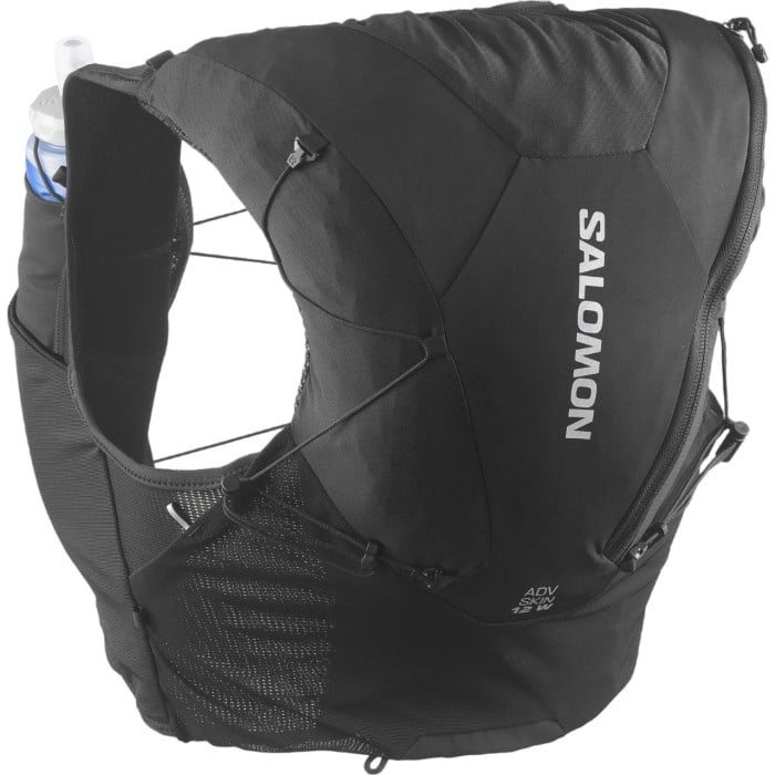 Salomon ADV Skin 12 Set Womens Trail Running Vest With Flasks - Black/Asphalt
