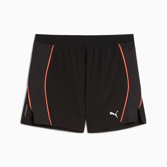 Puma Velocity 5 Inch Mens Running Shorts - Black/Glowing Red