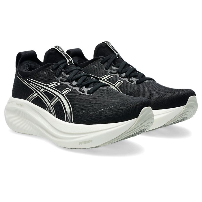 Asics Gel Nimbus 27 - Womens Running Shoes - Black/Lake Grey