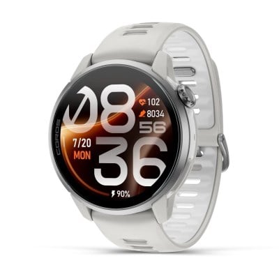 Coros Pace 4 Pro Multisport GPS Watch With Silicone Band - White