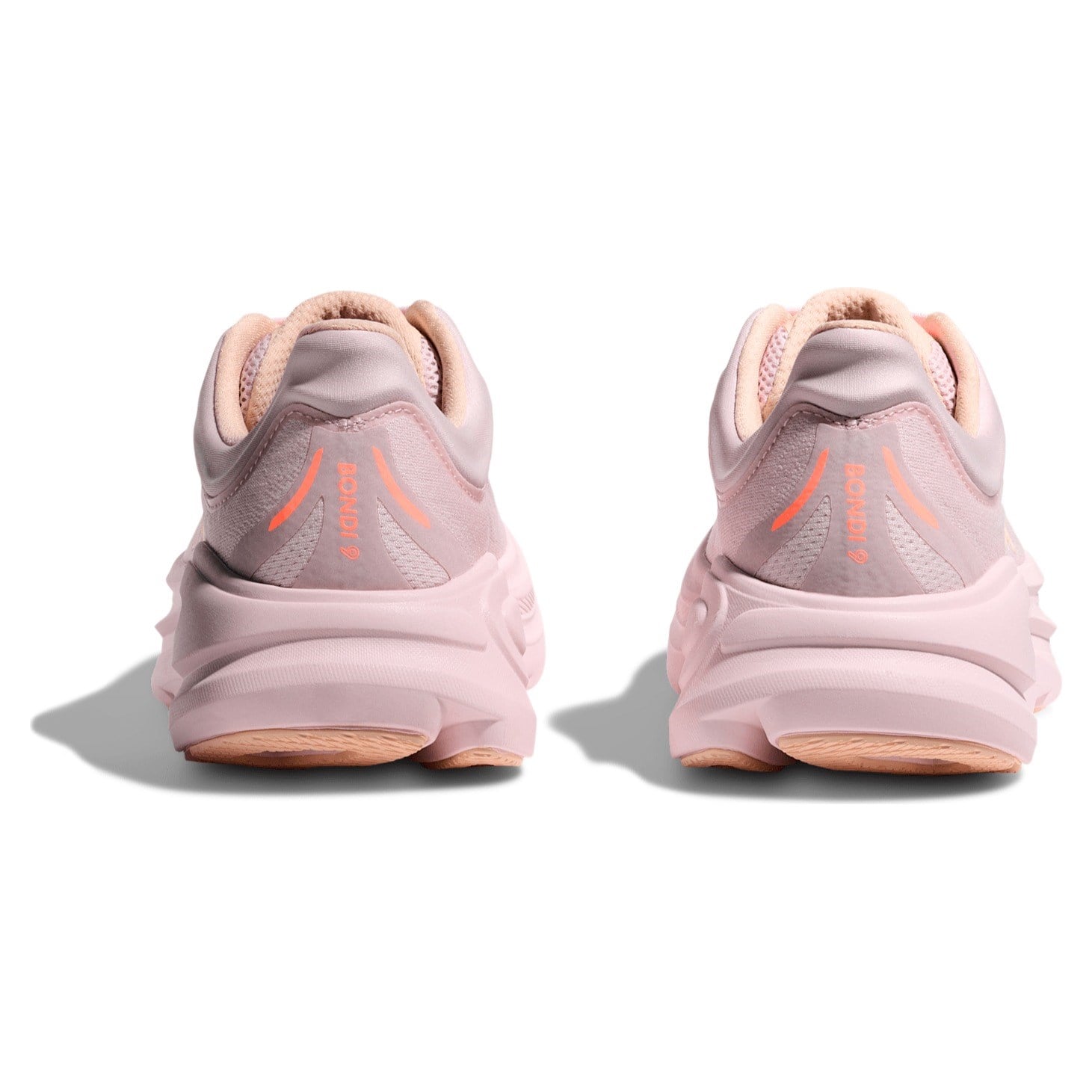 Hoka Bondi 9 - Womens Running Shoes - Lilac Cream/Tangerine