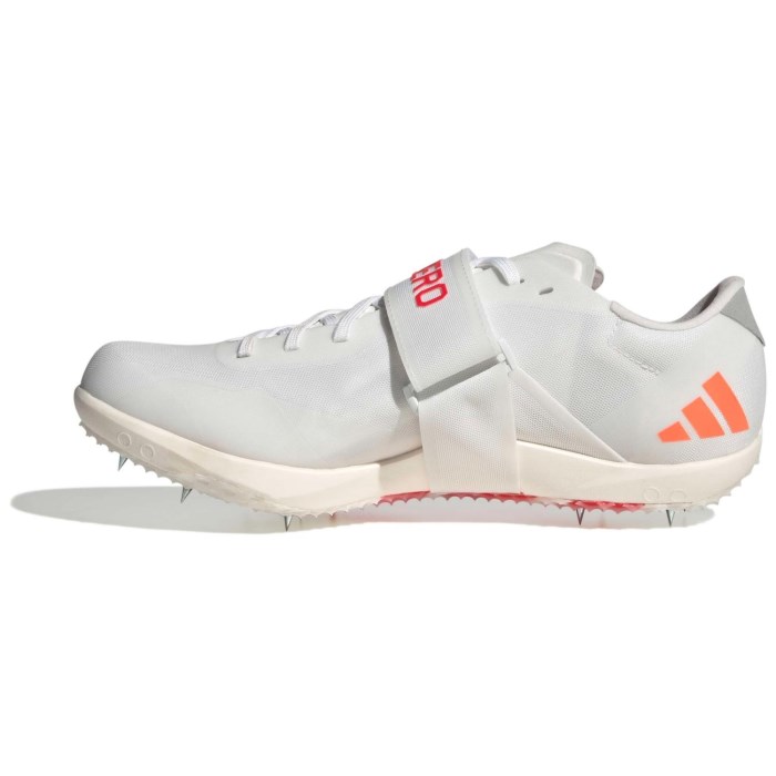 adidas Adizero HJ - Unisex High Jump Spikes - Cloud White/Lucid Orange/Lucid Red