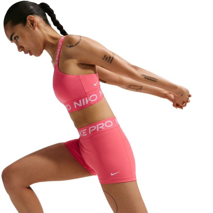 Nike Pro 3 Inch Womens Training Short - Sea Coral/White