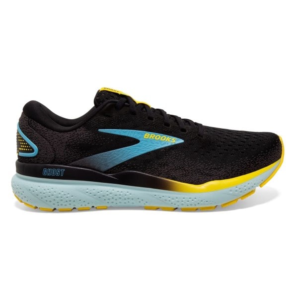 Brooks Ghost 16 - Mens Running Shoes - Black/Forged Iron/Blue