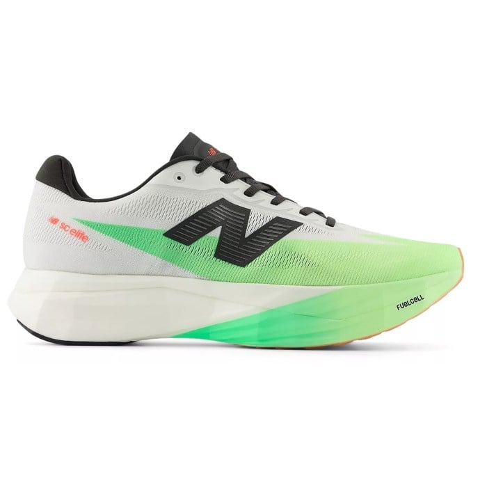 New Balance FuelCell Supercomp Elite v5 Riswing Ekiden - Mens Racing Shoes - White/Mint Flash/Lime