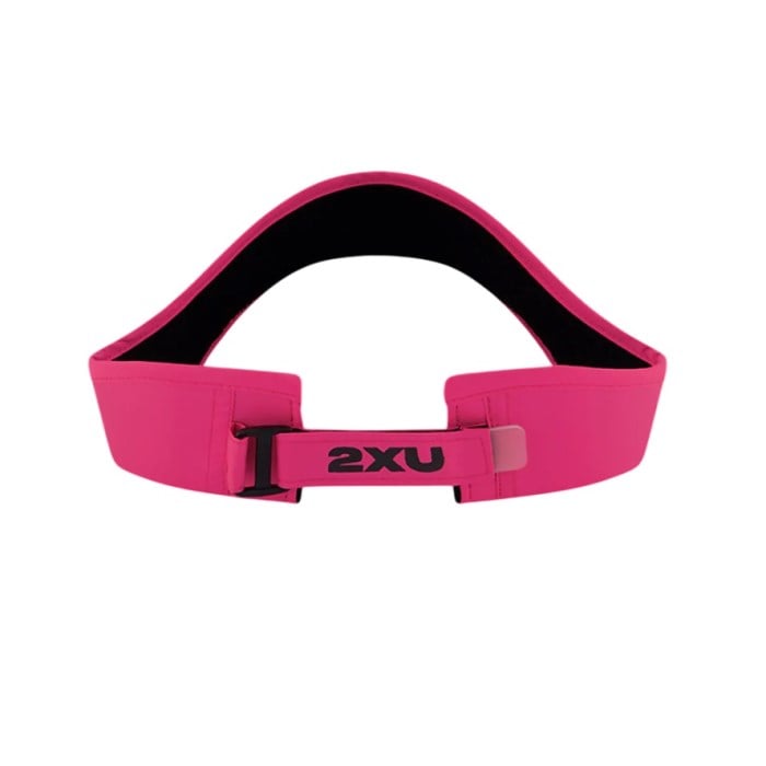 2XU Run Visor - Fuchsia/Black