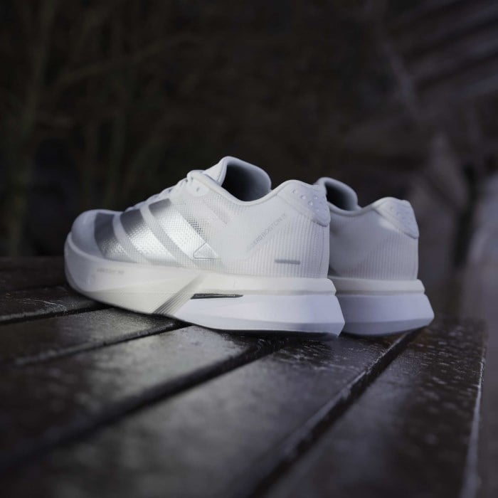 adidas Adizero Boston 13 - Womens Running Shoes - Cloud White/Matte Silver/Dash Grey